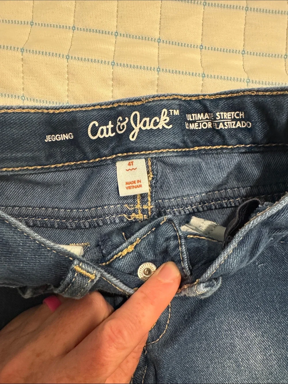 3 Cat & Jack ultimate stretch jeggings Grey, Blue and Black Skinny Jeans girl 4T